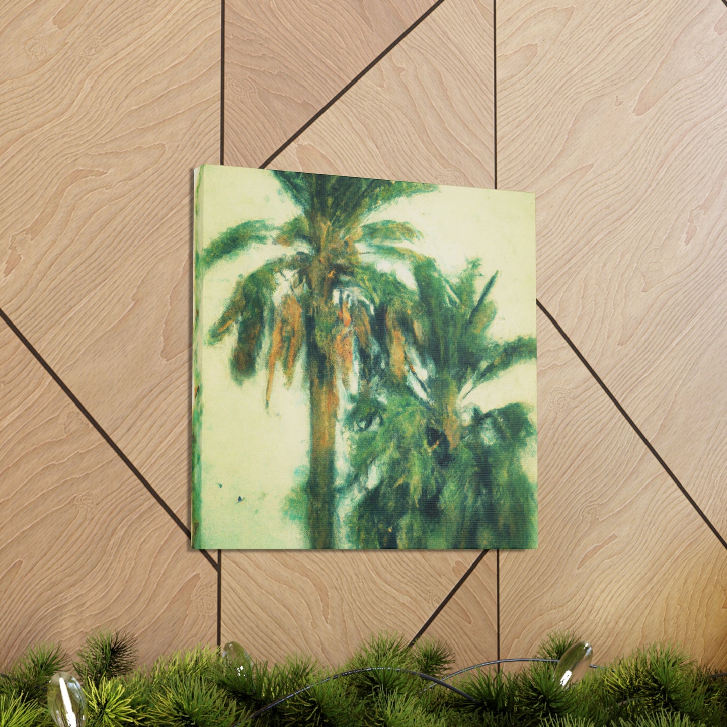 Palm Trees in Louvre - Canvas