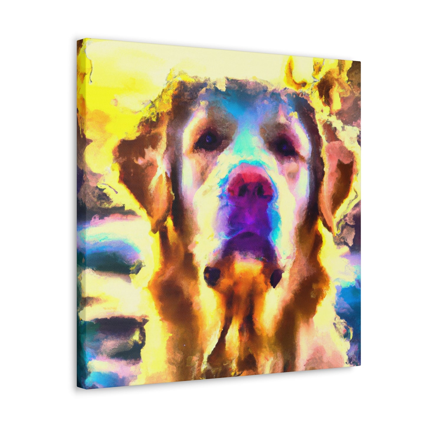 "Retriever's Golden Joy" - Canvas