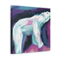 Polar Bear in Motion - Canvas