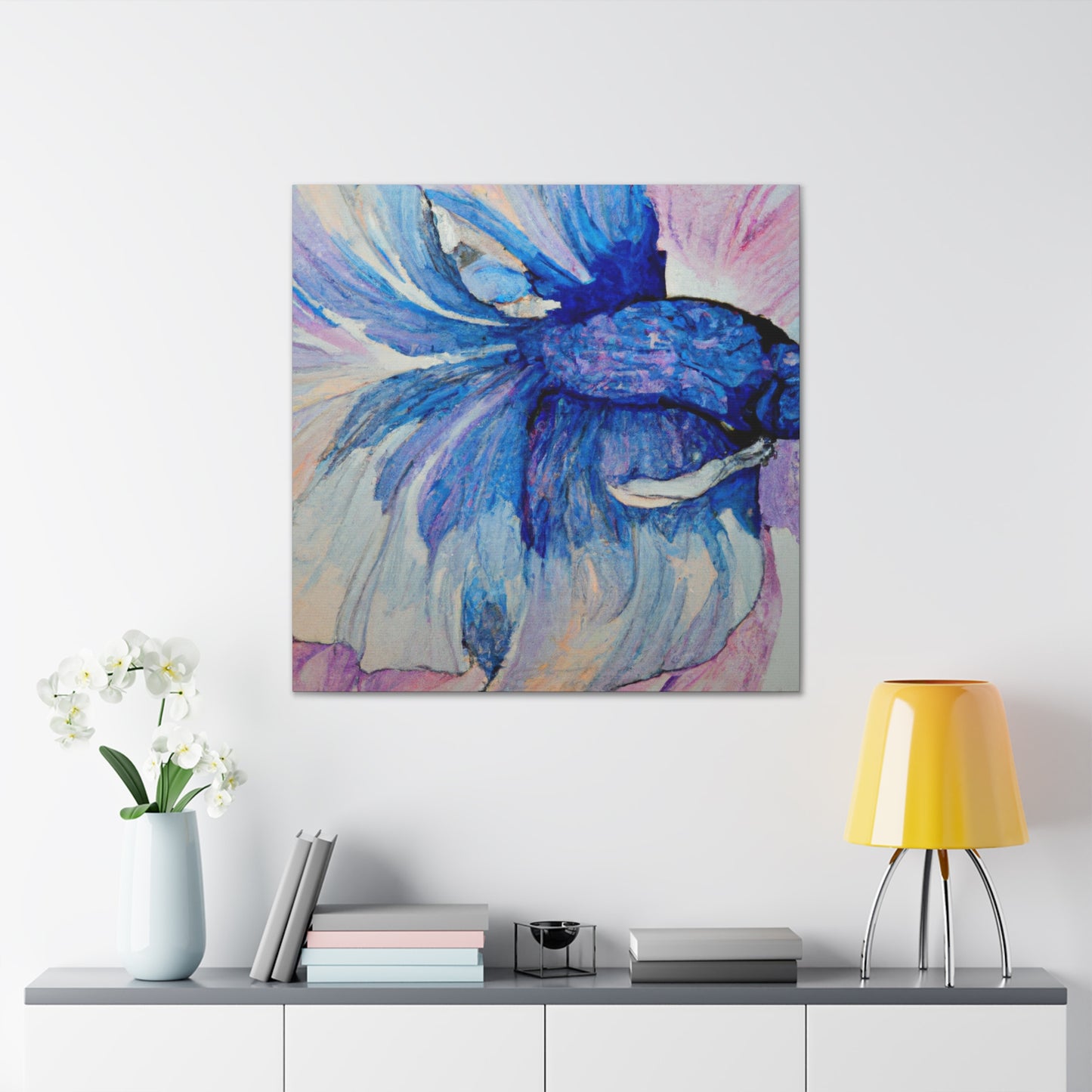 Betta Swimming Colors - Canvas