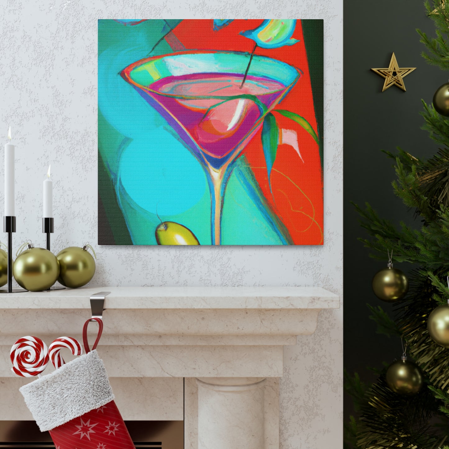 "Toasting the Martini Life" - Canvas