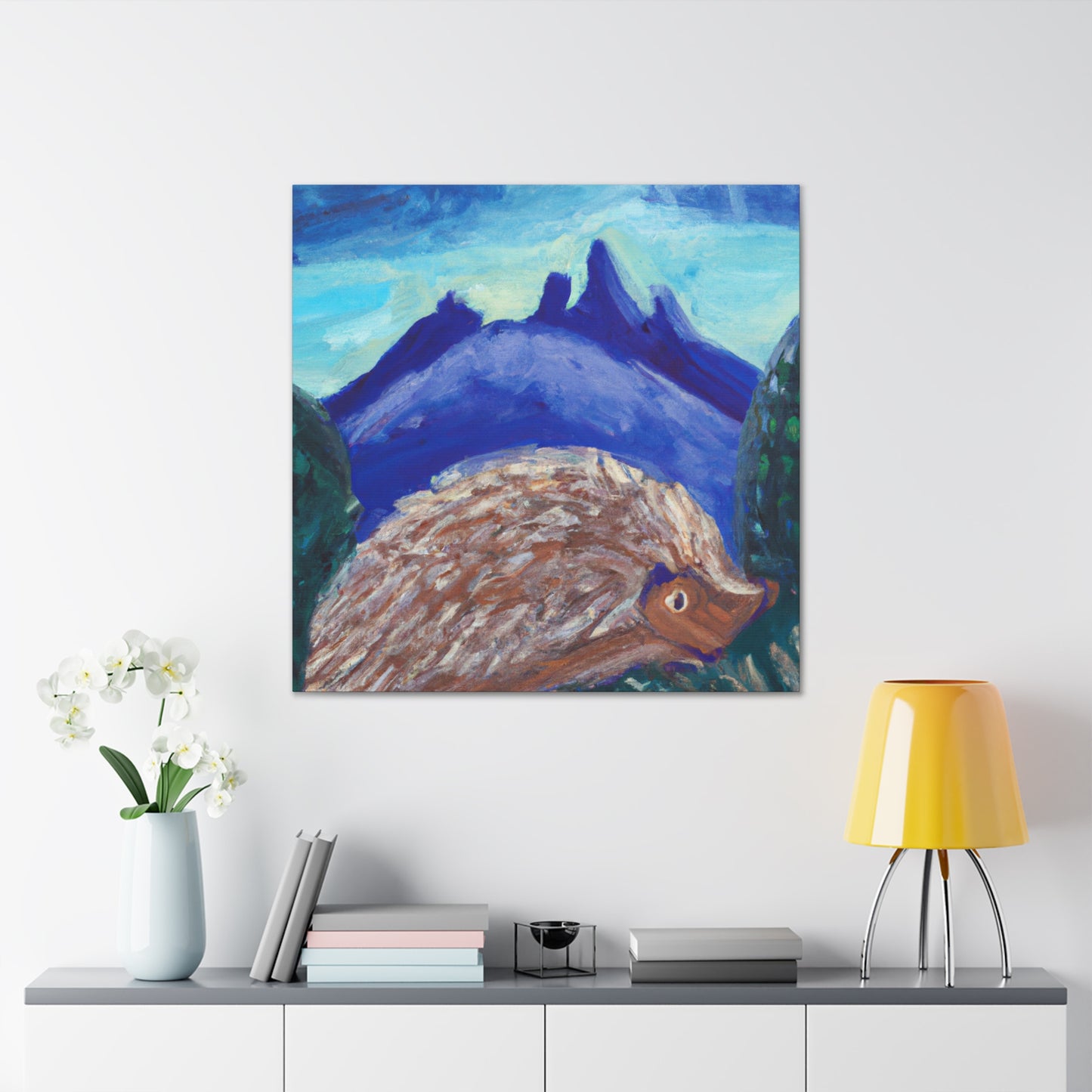 Hedgehog in Expressionism - Canvas