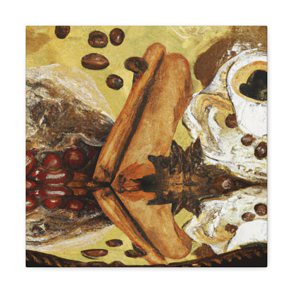 Coffee Drinking Beauty - Canvas