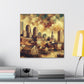 "Boston: Gilded Serenity Awakens" - Canvas