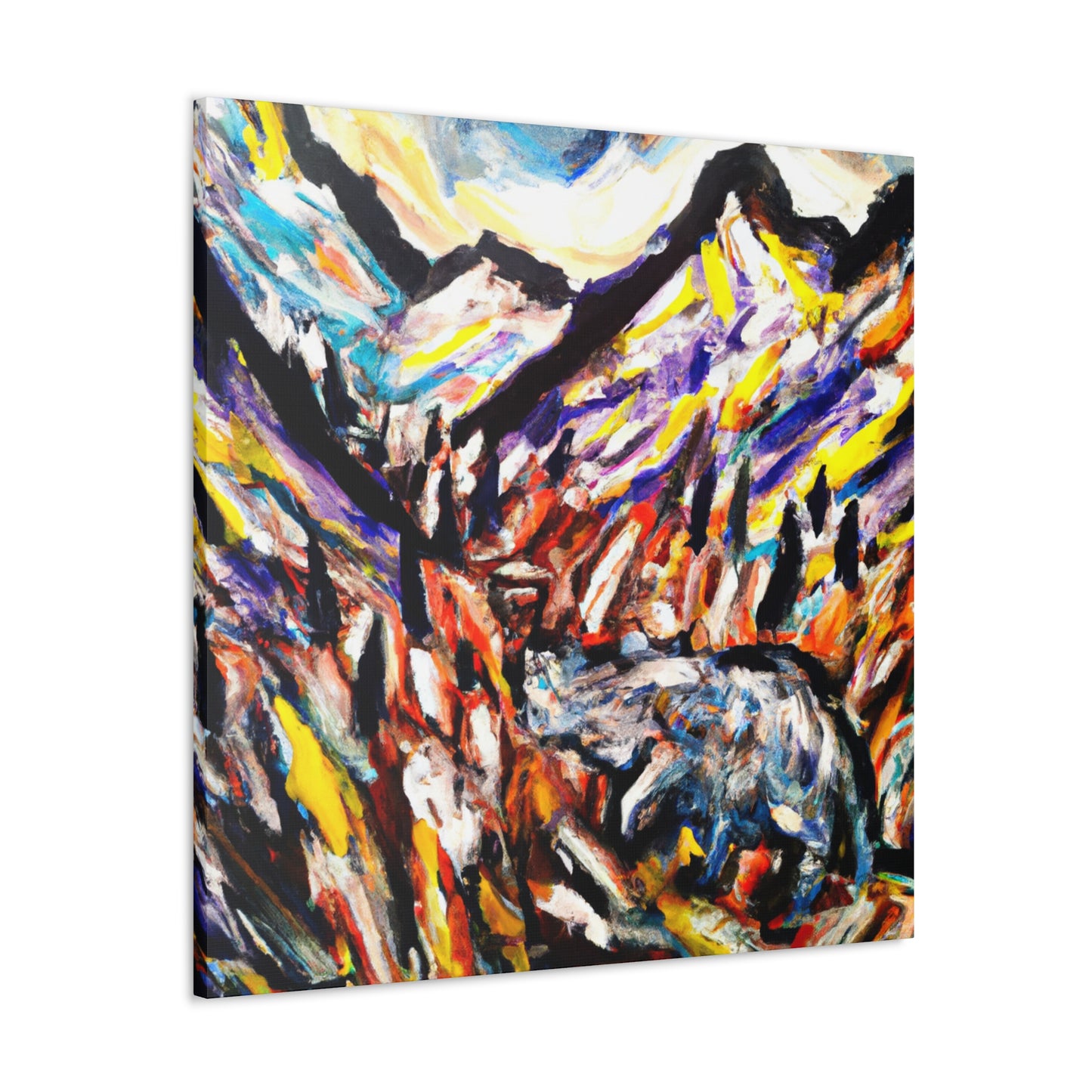 "Beaver Abstract Expressionism" - Canvas