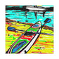 "Paddle Boarding in Peace" - Canvas