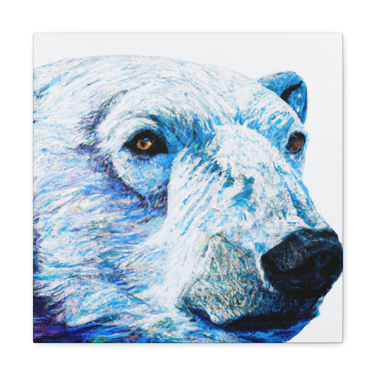 "Polar Bear in Hyperrealism" - Canvas
