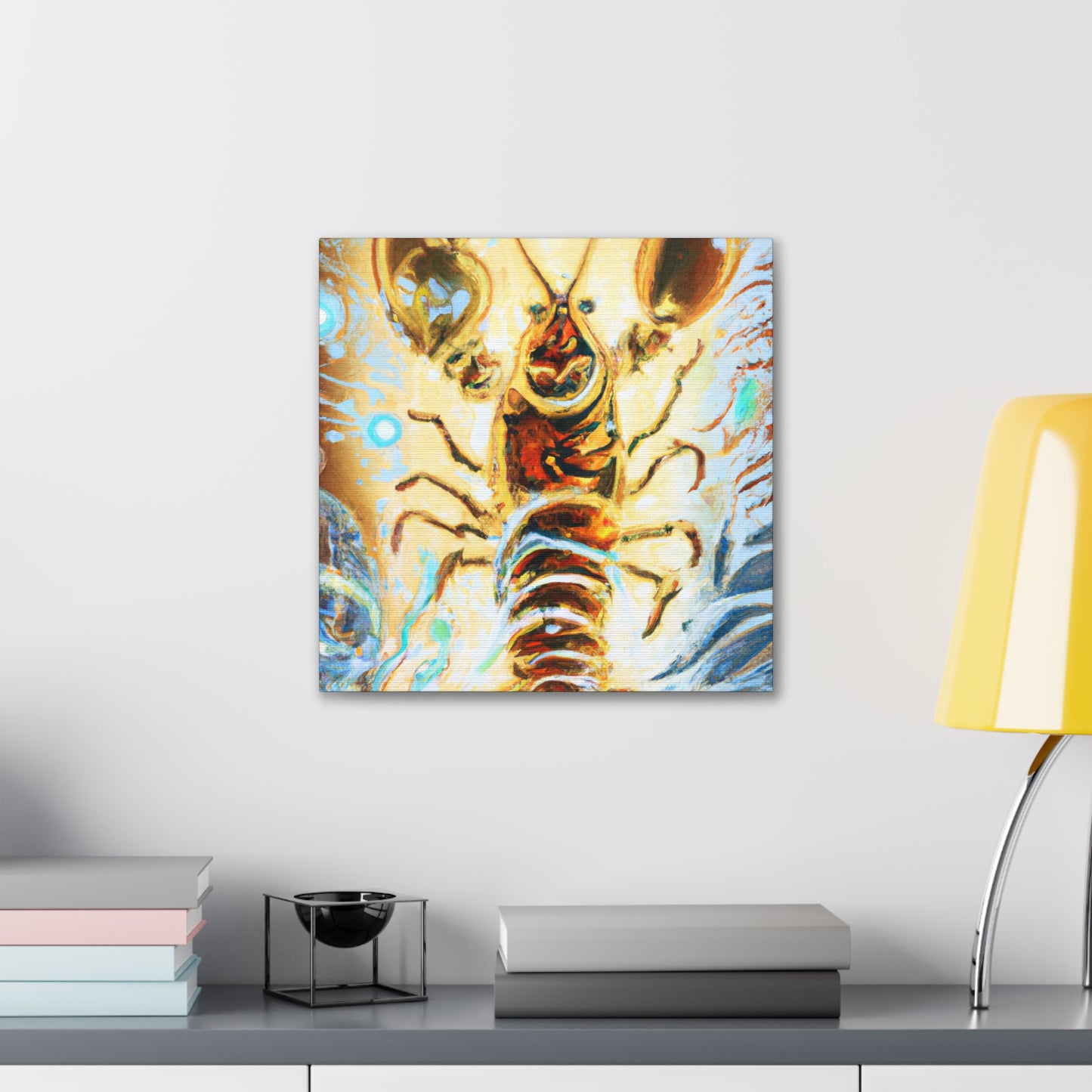 Lobster in Art Nouveau - Canvas