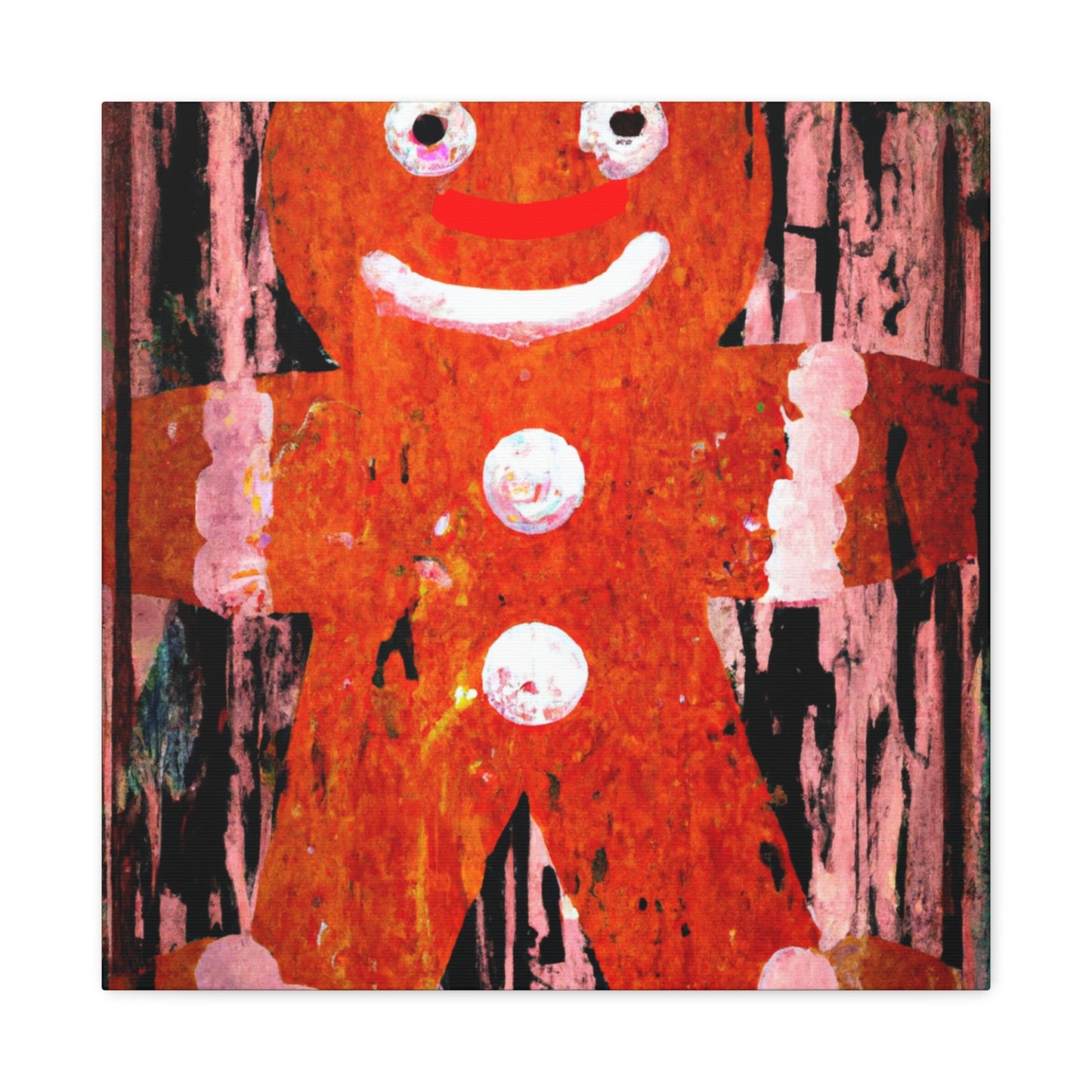 Gingerbread Man Pop Art - Canvas