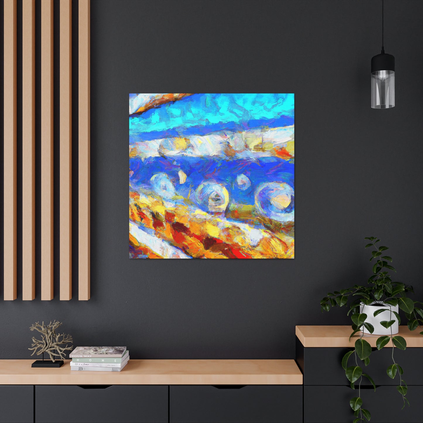 "Seawall on the Horizon" - Canvas