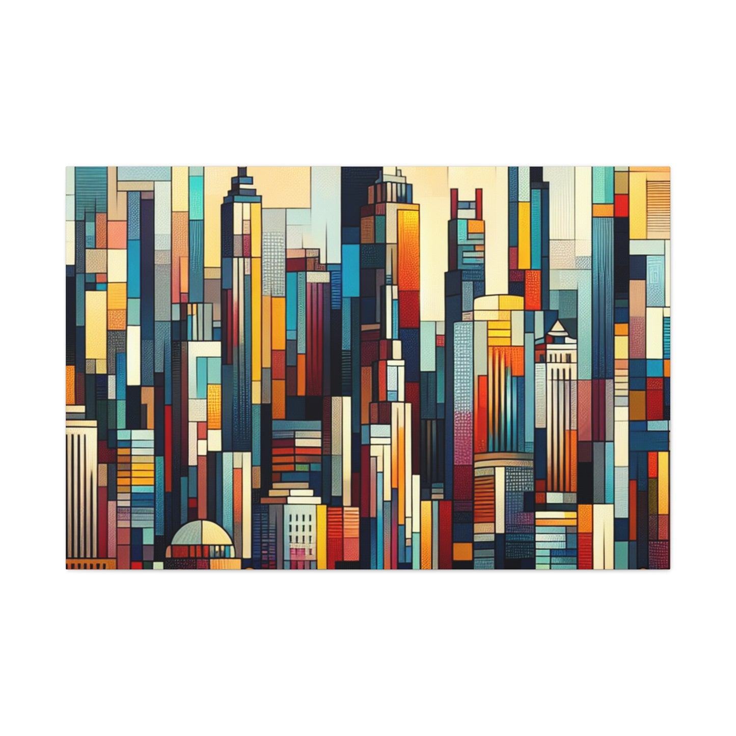 "Vibrant Urban Splendor" - Canvas