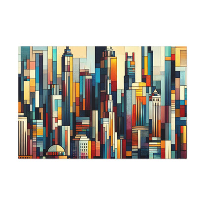 "Vibrant Urban Splendor" - Canvas