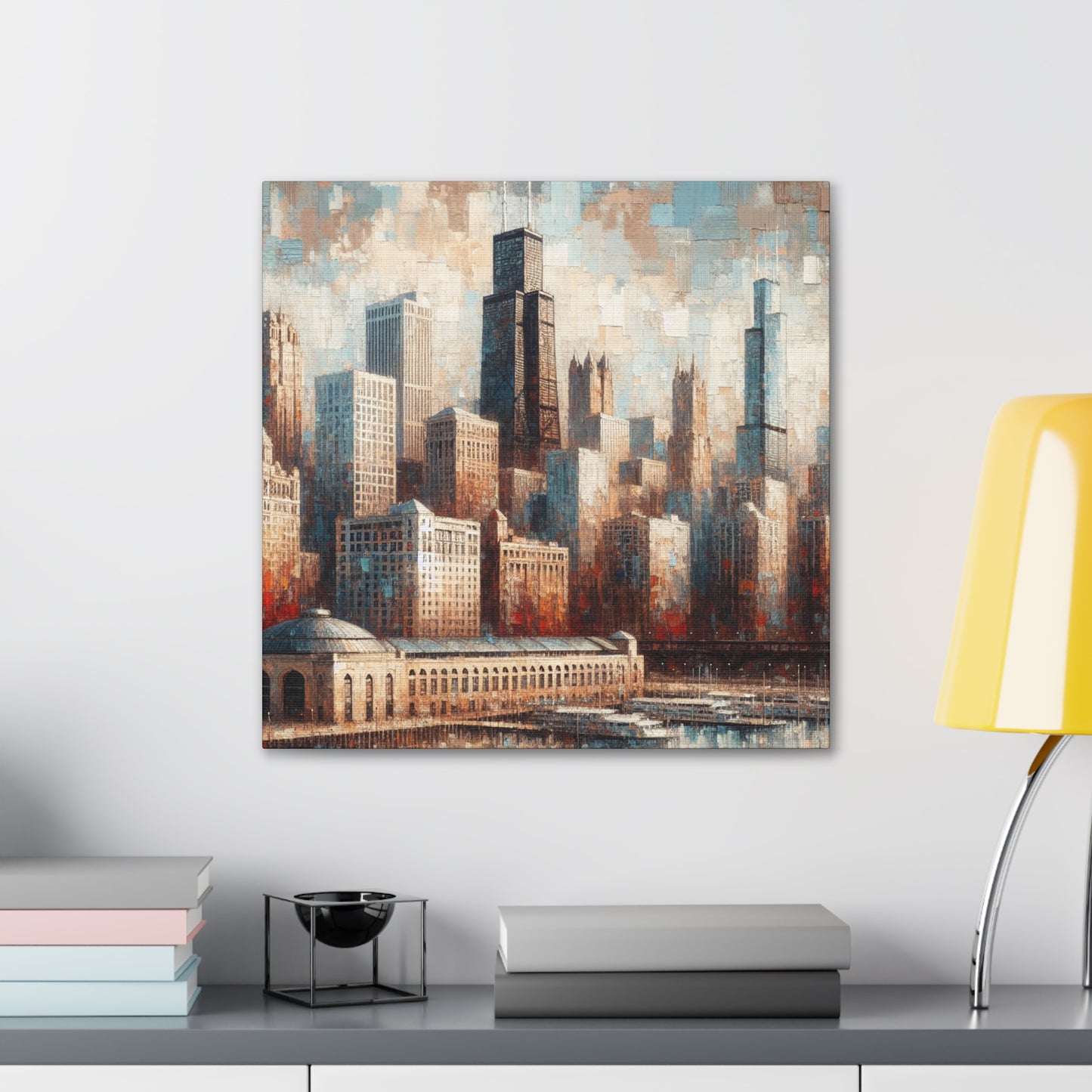 "Urban Symphony Unveiled" - Canvas