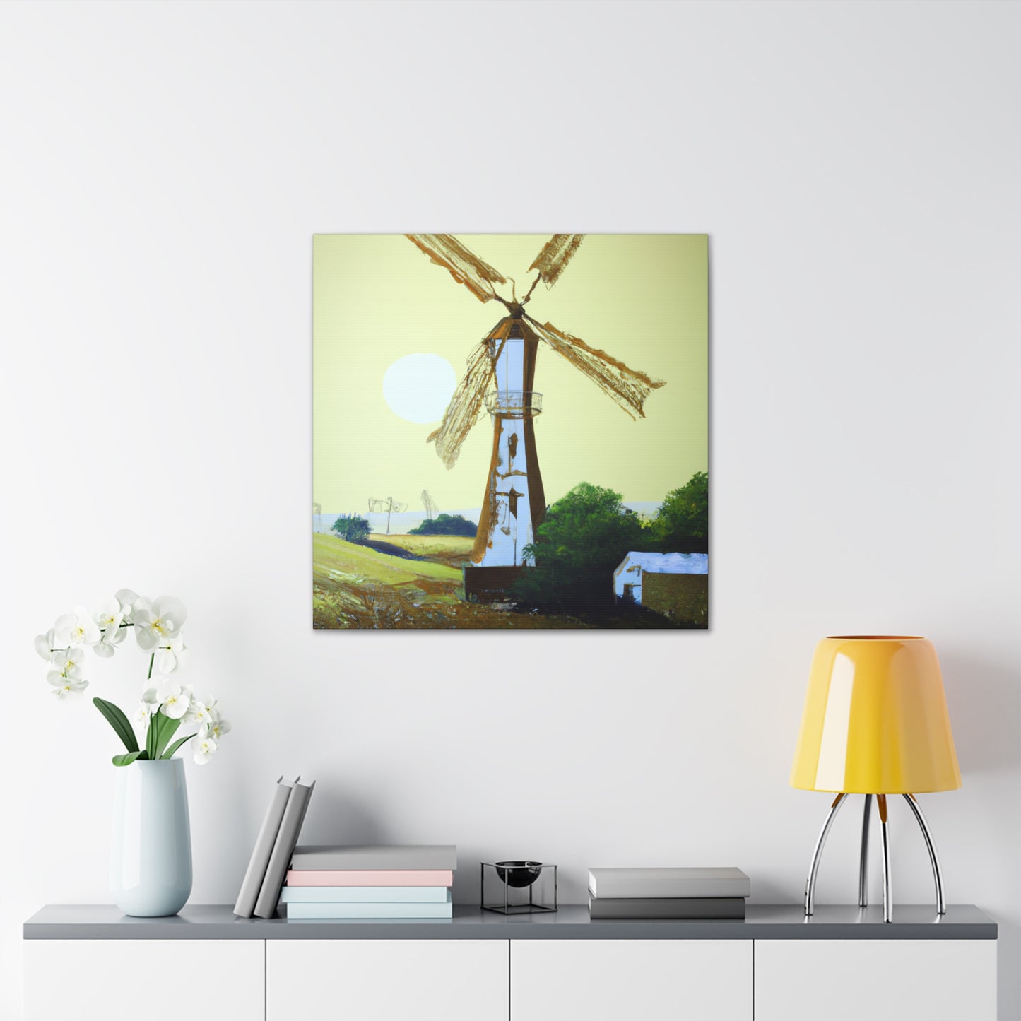 Windmill on the Hill - Canvas