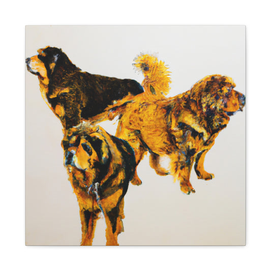 "Tibetan Mastiff Portrait" - Canvas