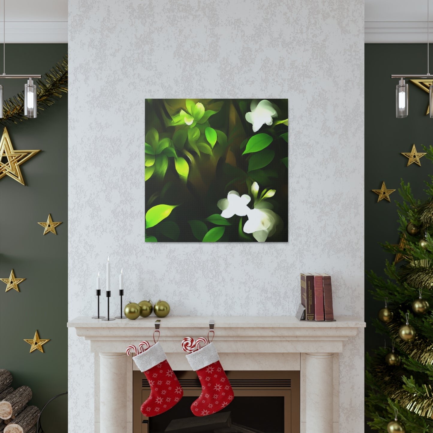 Enchanting Gardenia Bliss - Canvas