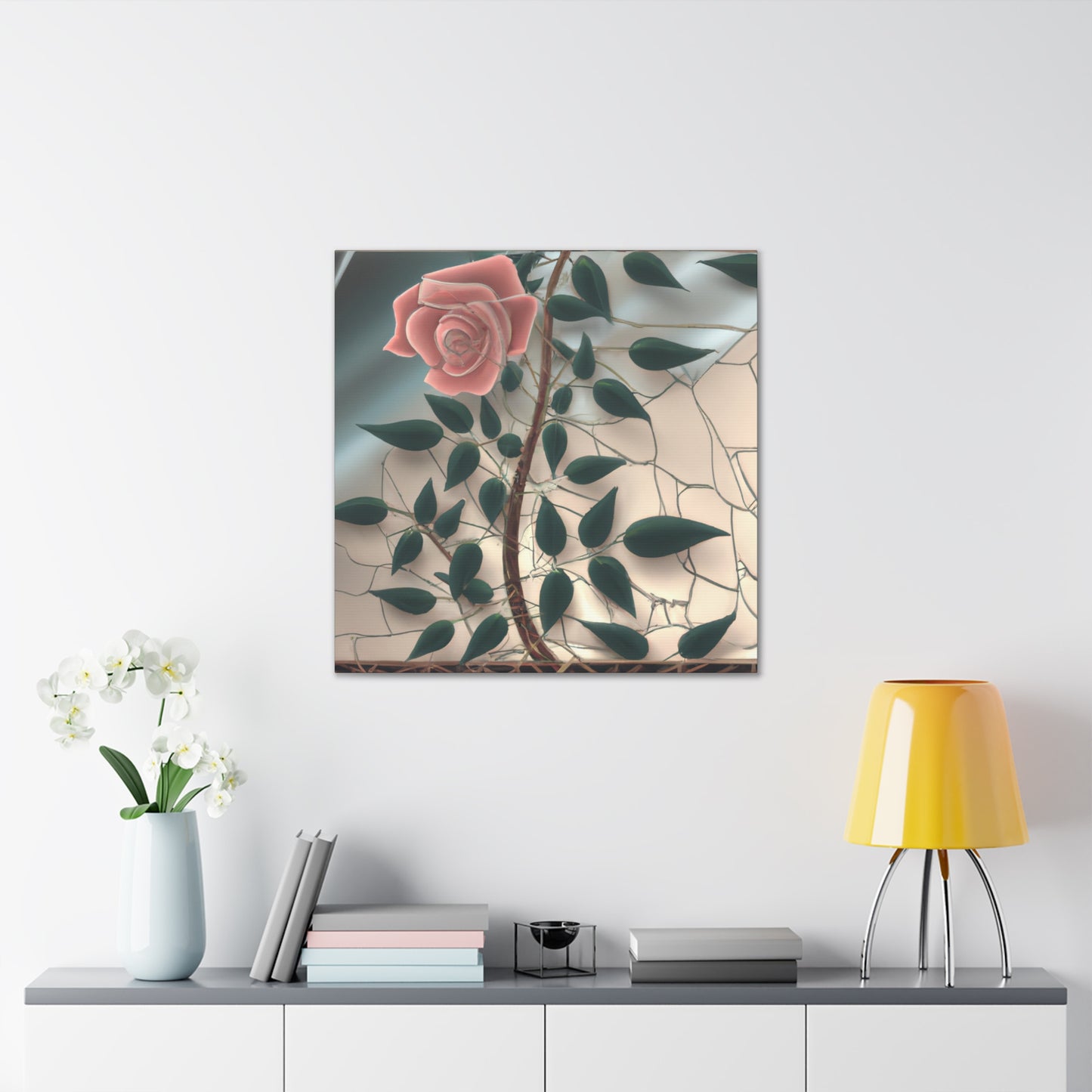 Rose in Reflection Inspires - Canvas