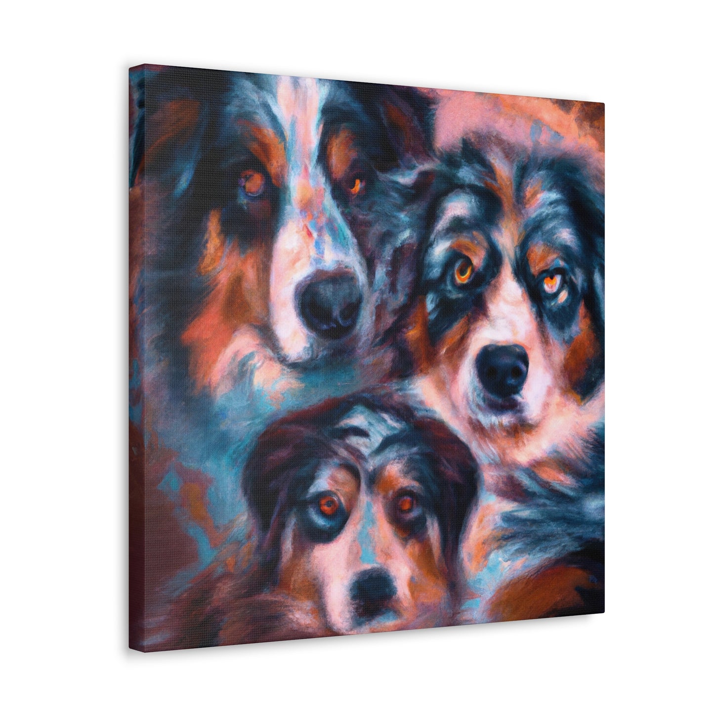 "Aussie Shepherd Surrealism" - Canvas