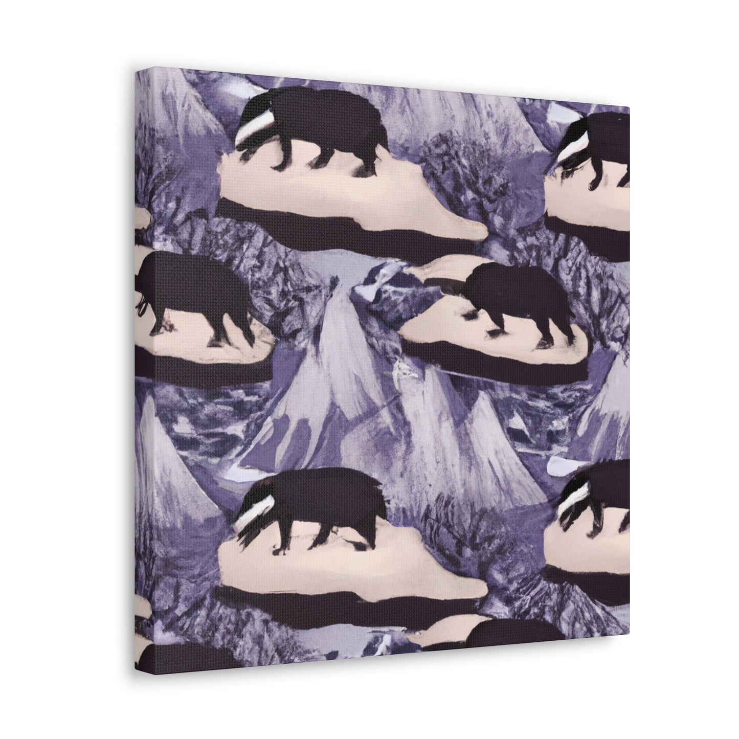 Badger in the Meadow - Canvas