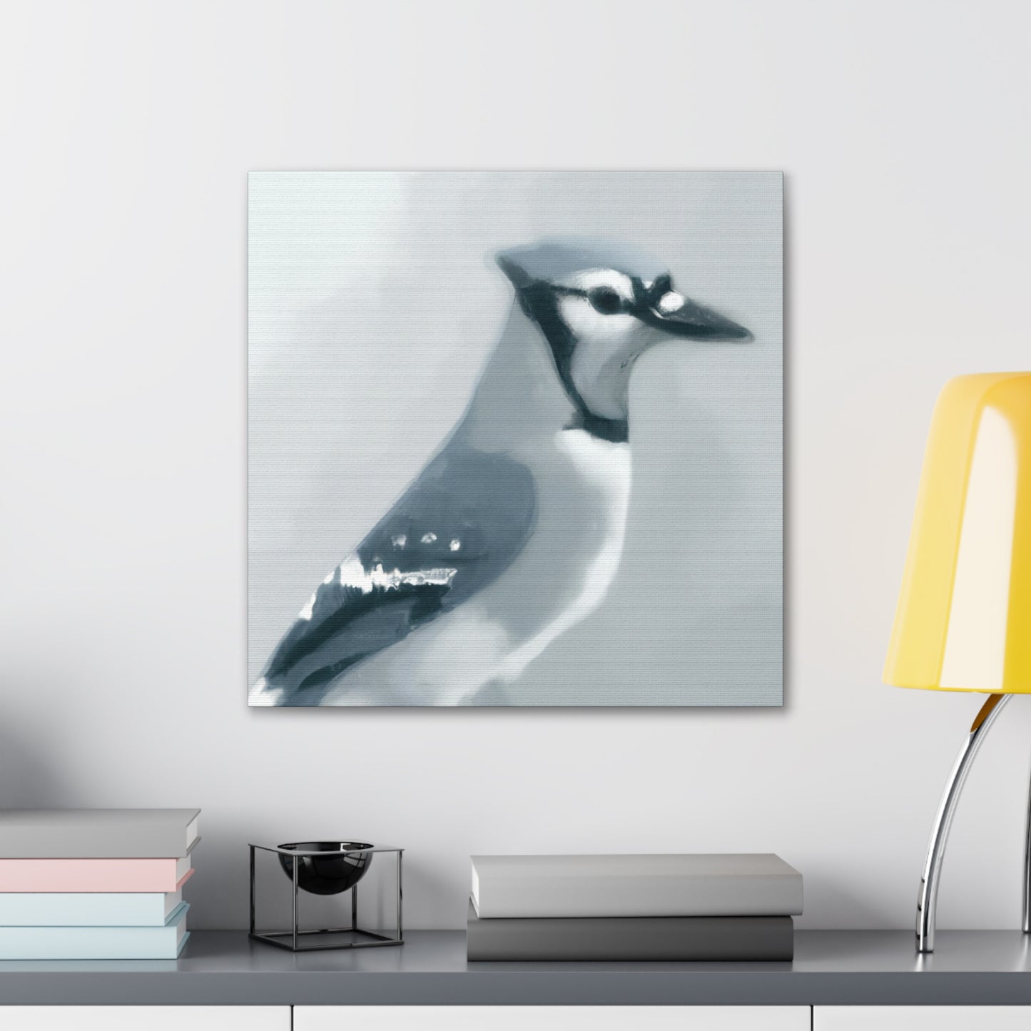 Blue Jay Paradise Scene - Canvas