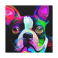 Adorable Boston Terrier - Canvas