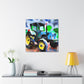 Tractor Abstract Expressionism - Canvas