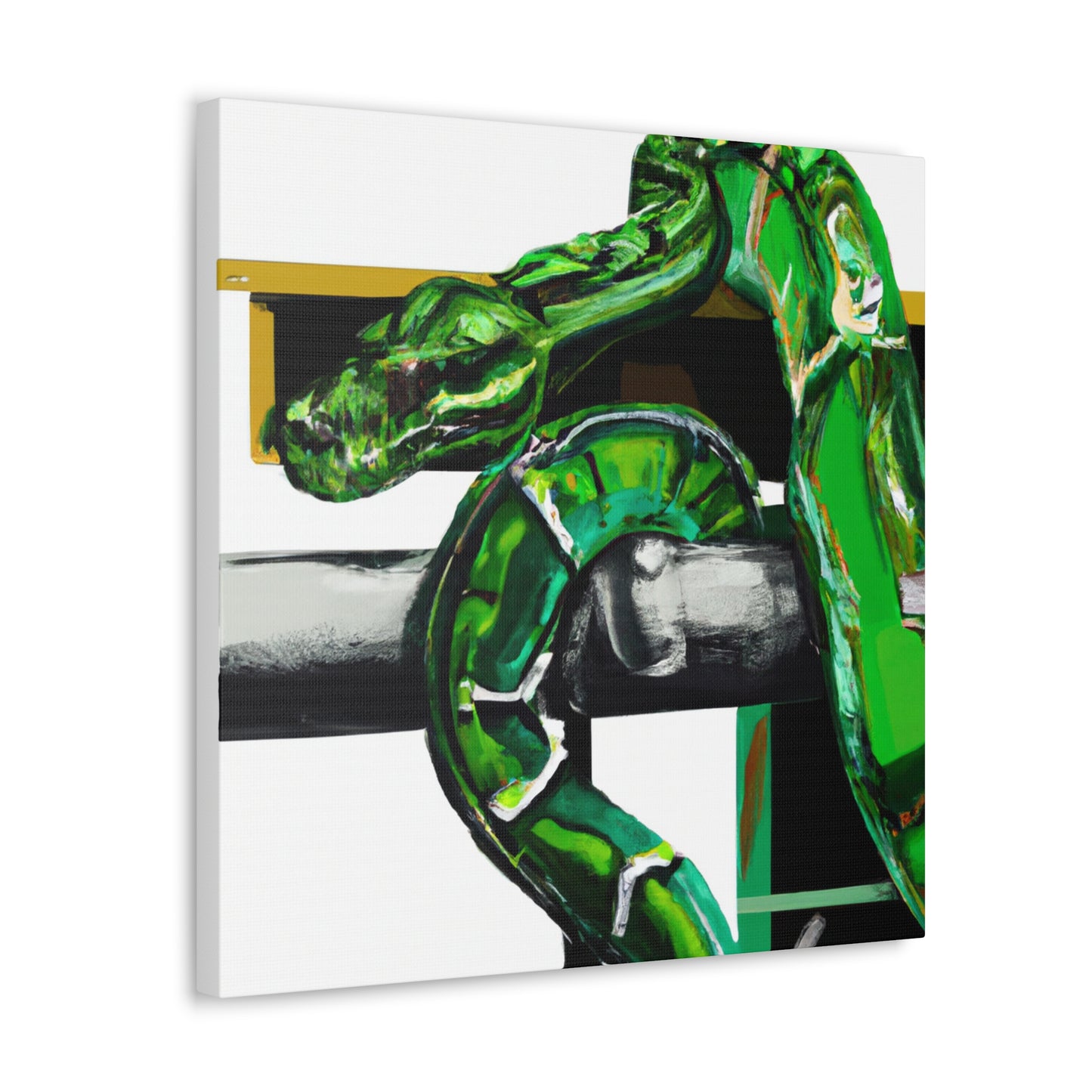 Green Tree Python Glory - Canvas