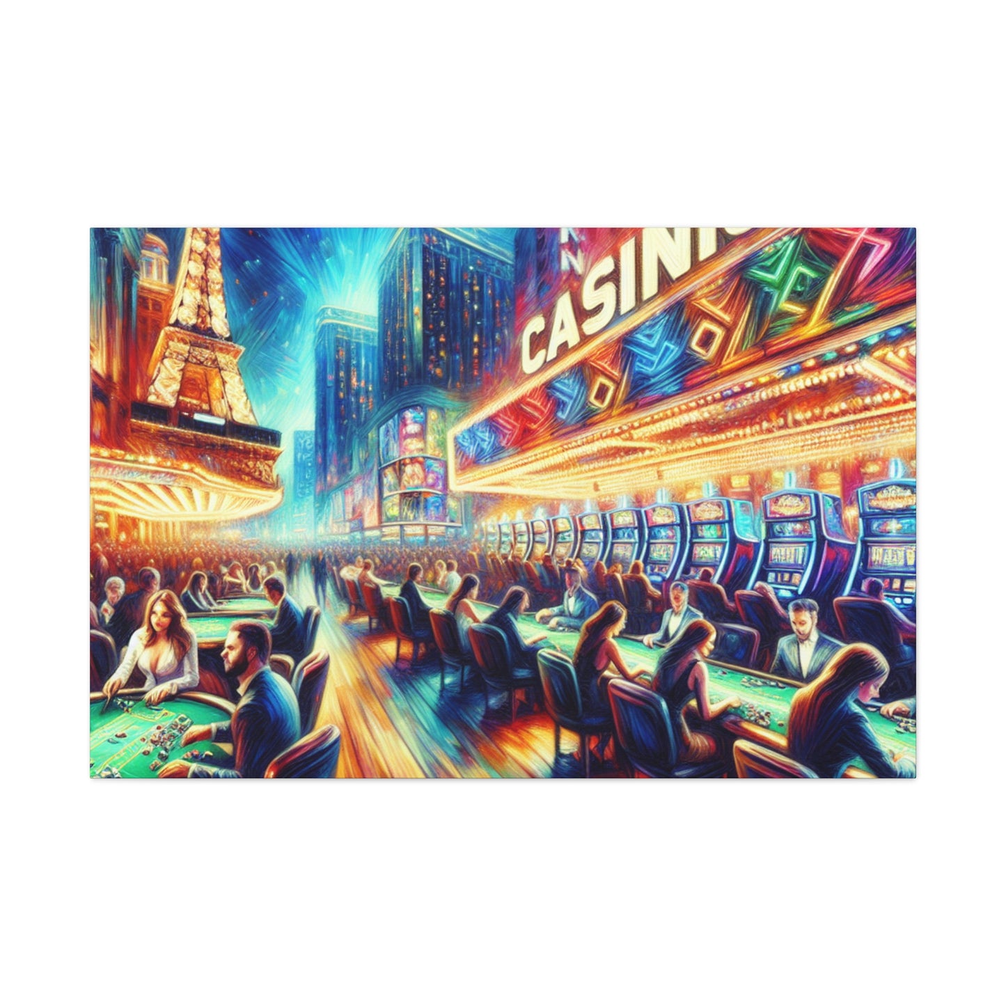 "Ethereal Casino Euphoria" - Canvas