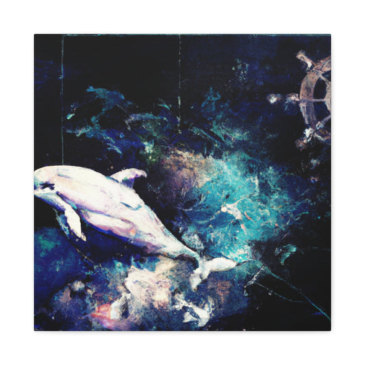 Dancing Dolphin Delight - Canvas