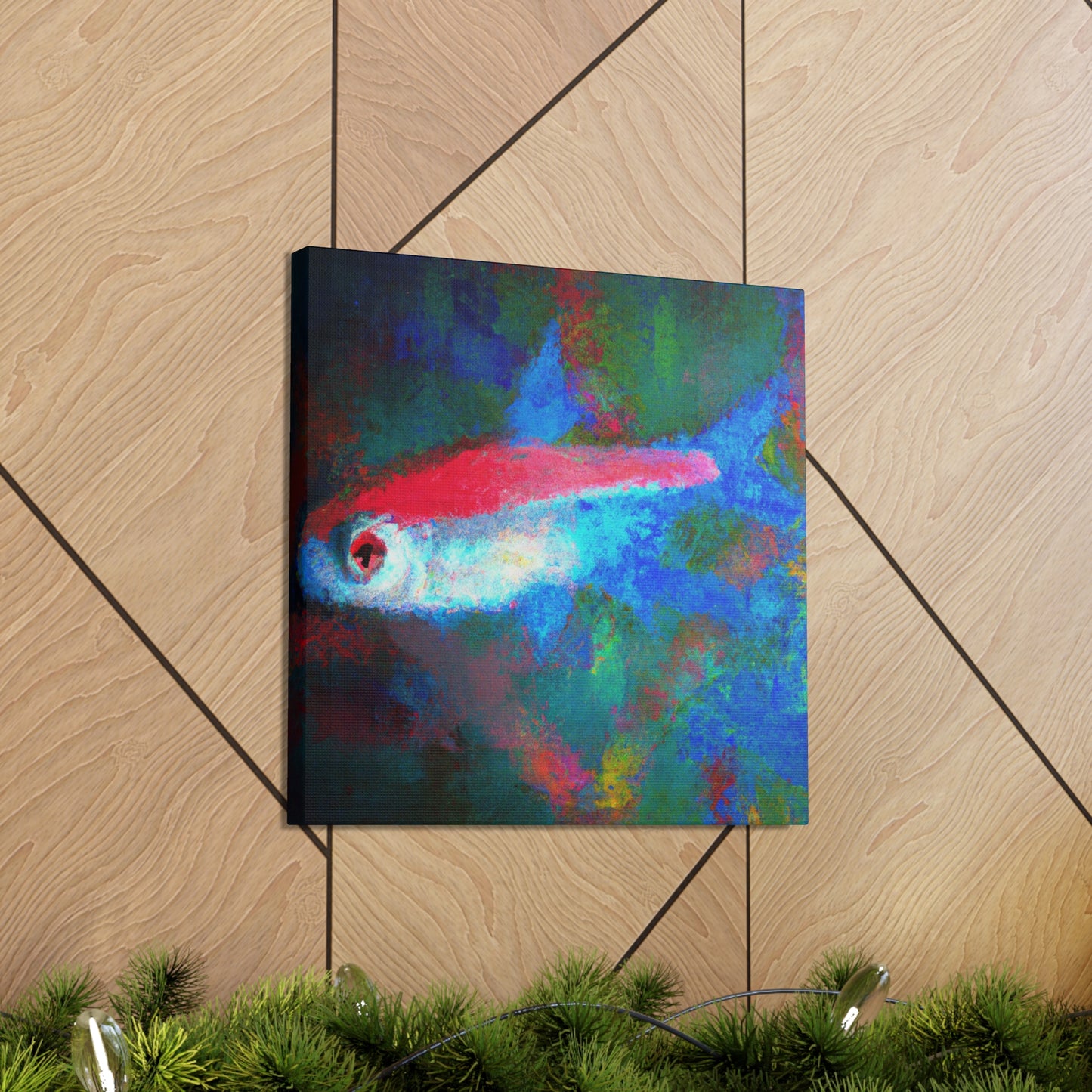 "Neon Tetra Impressionism" - Canvas