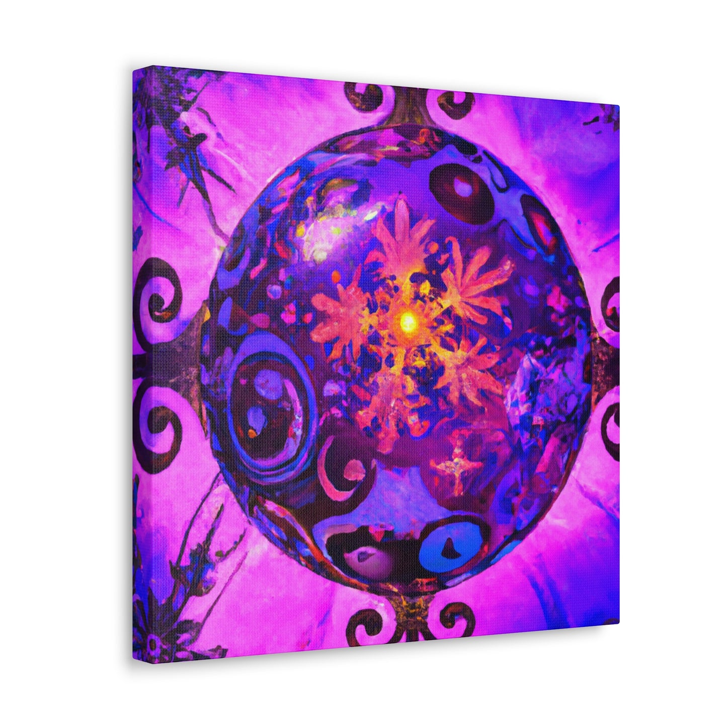 "Christmas Ornament Splendor" - Canvas