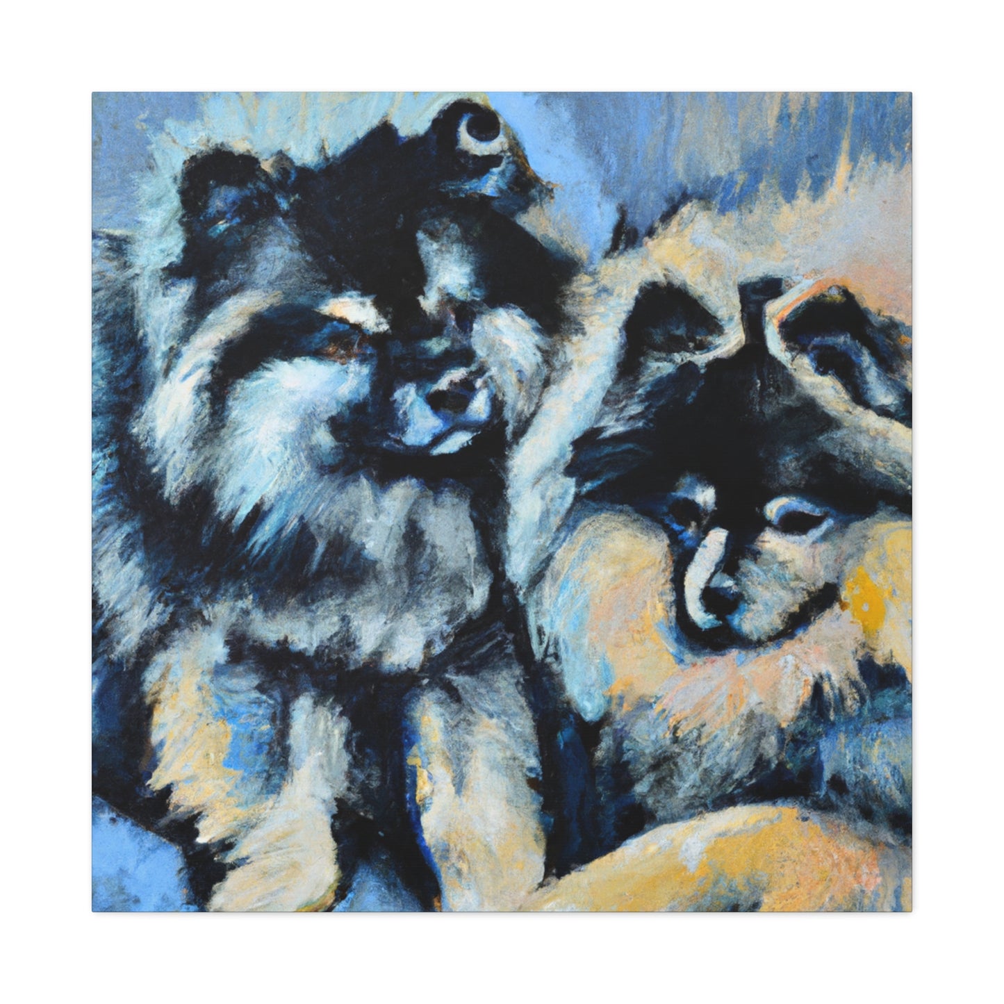 Keeshond in Splendor - Canvas