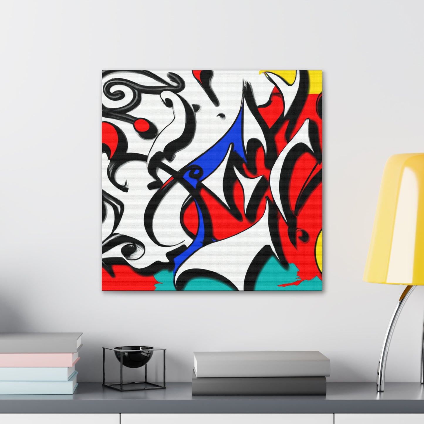 Postmodern Vibrant Reflection - Canvas