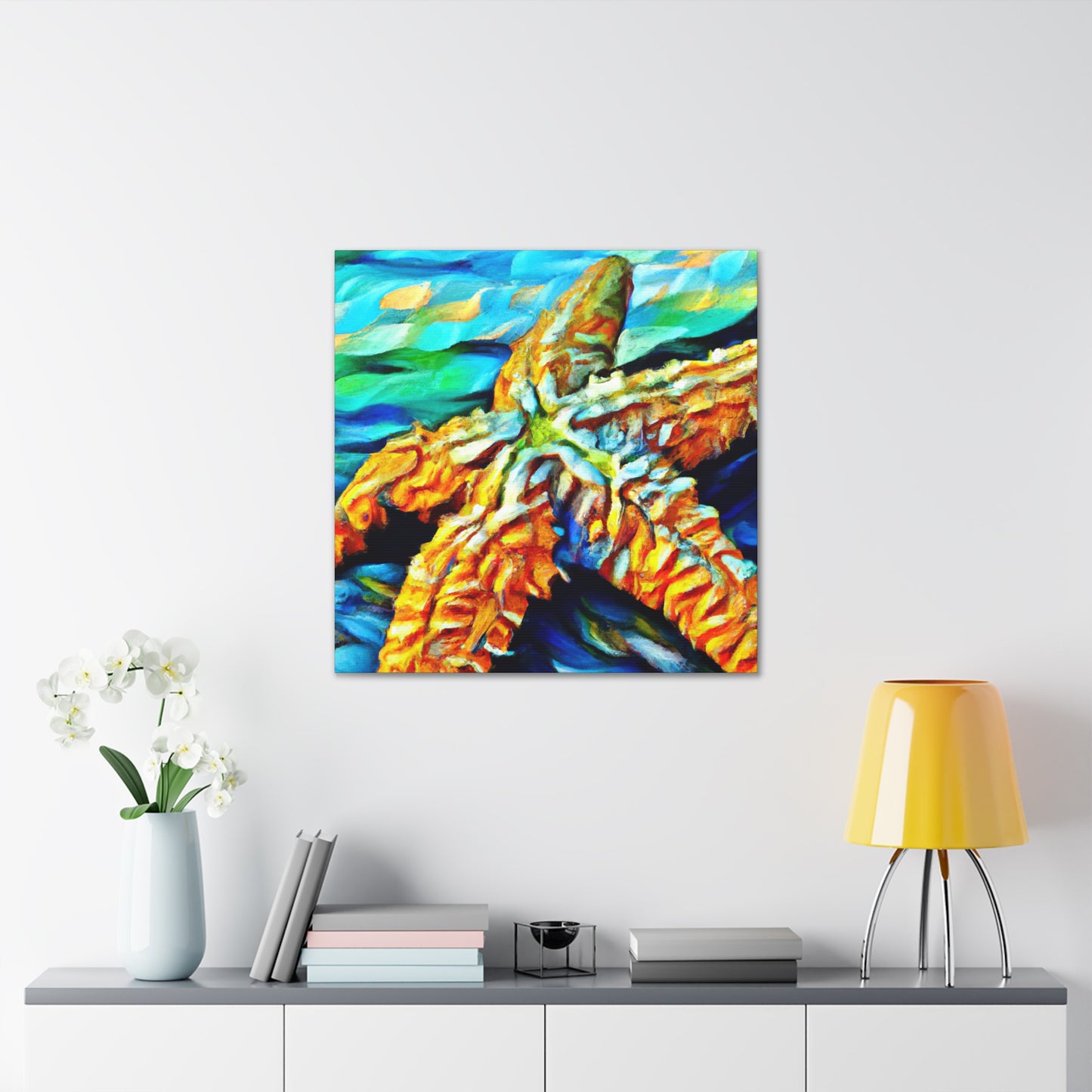 "Starfish in Starlight" - Canvas