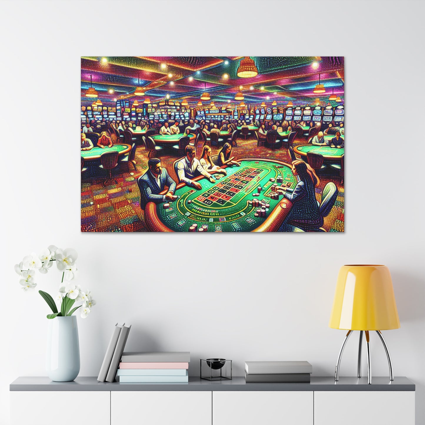 "Glittering Game Floor" - Canvas