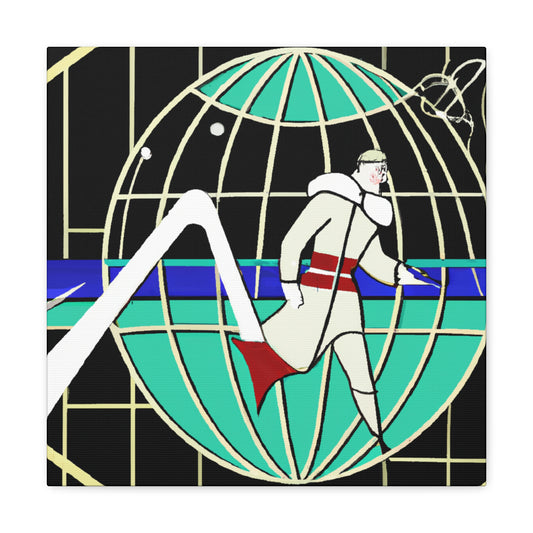 Polar Art Deco Land - Canvas