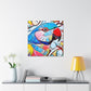 Lovebirds in Harmony - Canvas