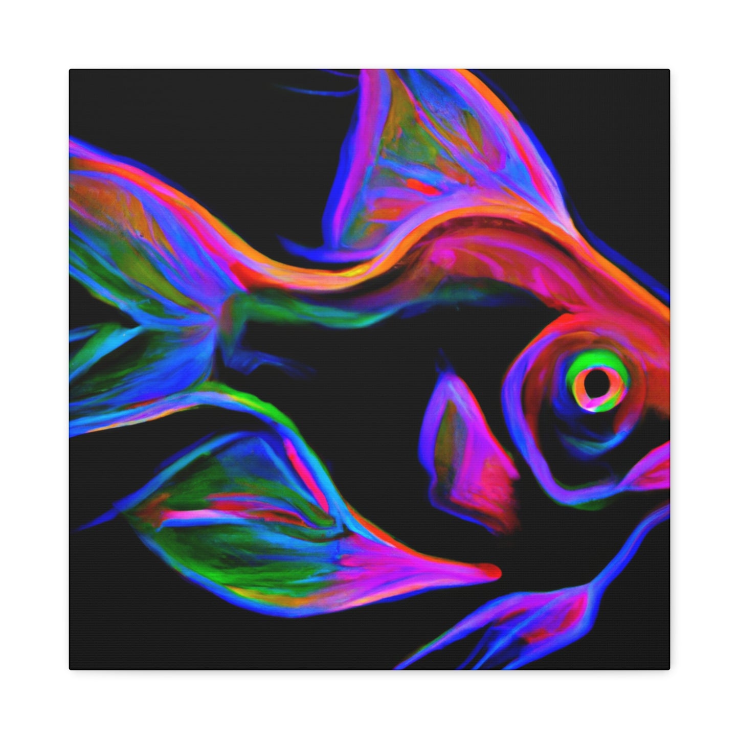 Bright Neon Tetra Glow - Canvas