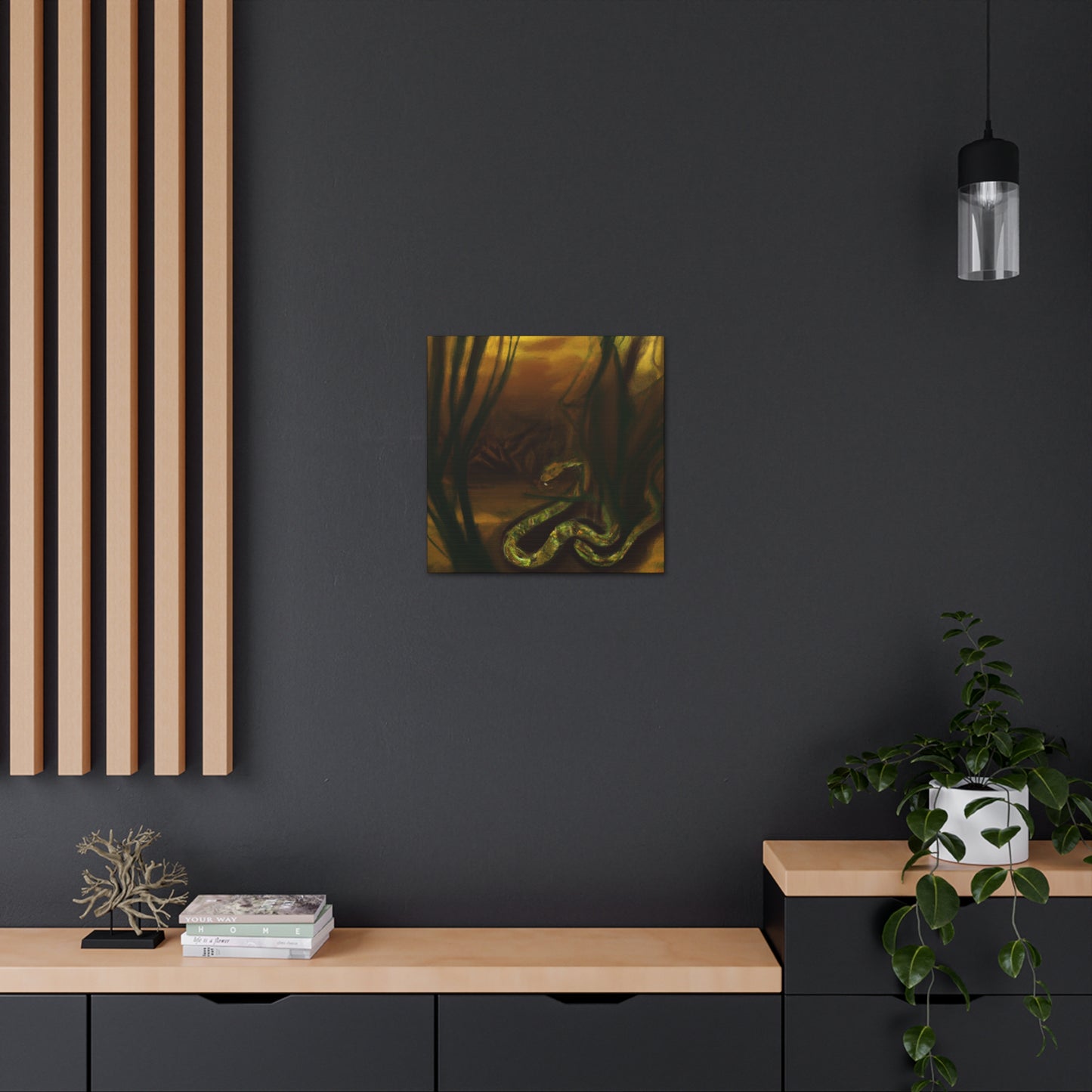 Pythonic Dreamscape Painting - Canvas