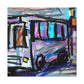 "Bus in Turbulent Motion" - Canvas