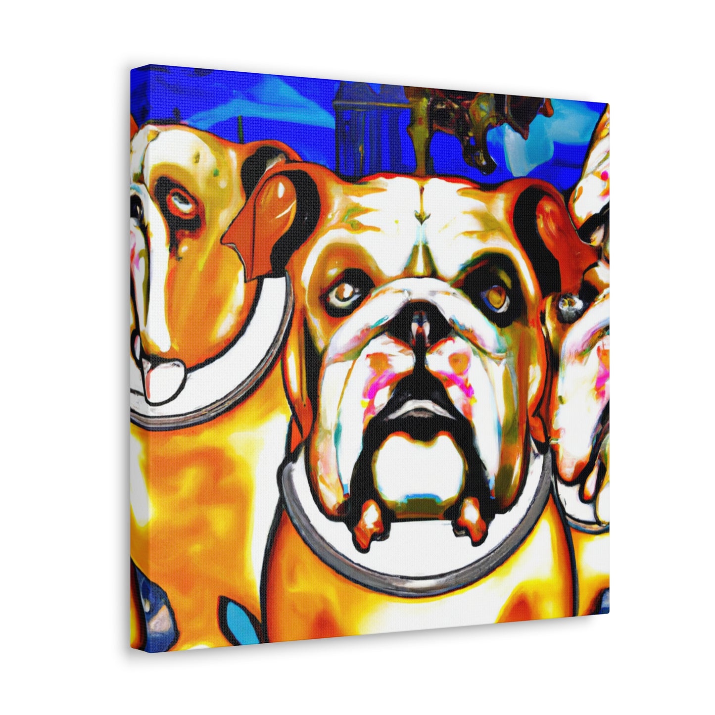 English Bulldog Dreamscape - Canvas