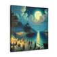 Enigmatic Lunar Revelry - Canvas