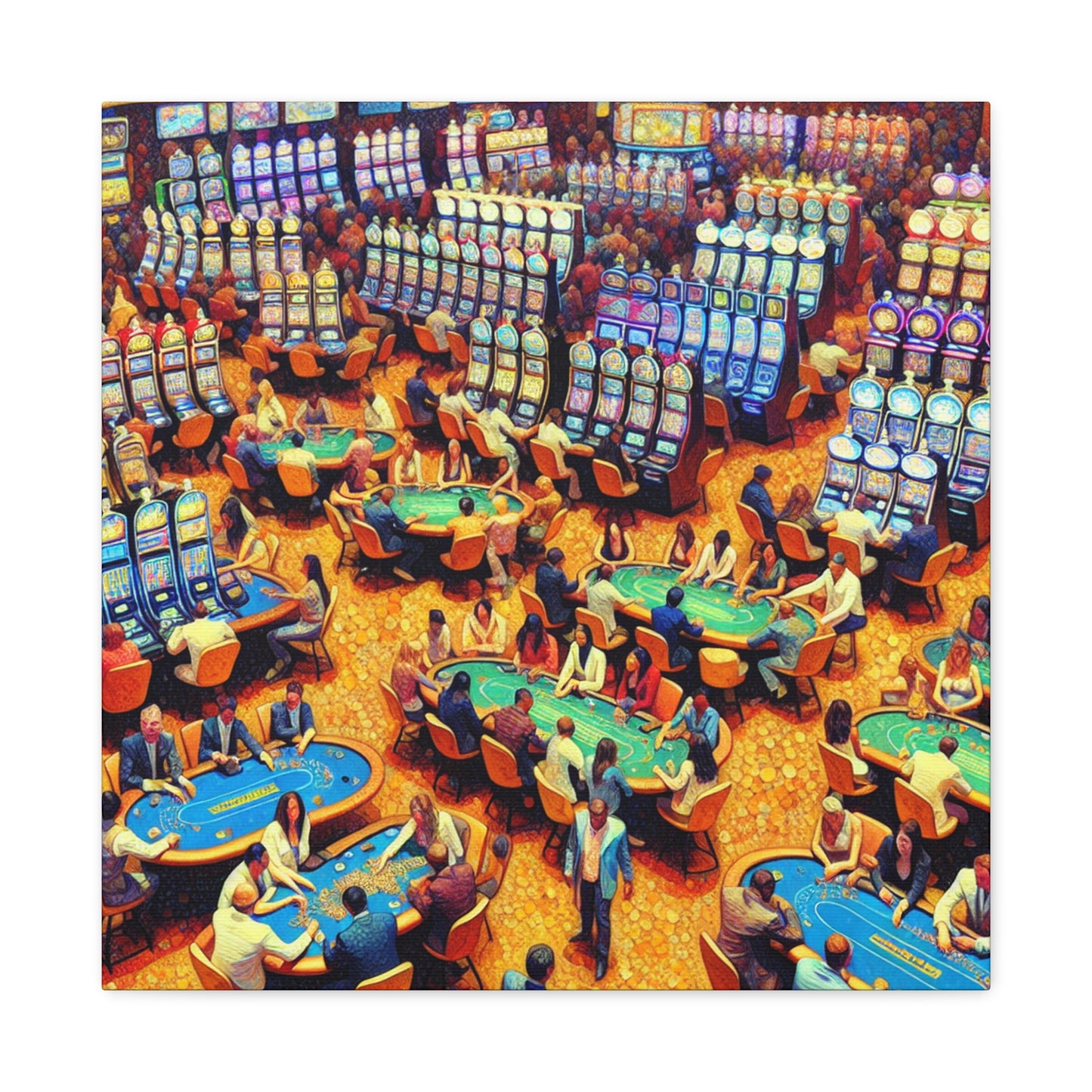 "Chaotic Night's Gambling" - Canvas