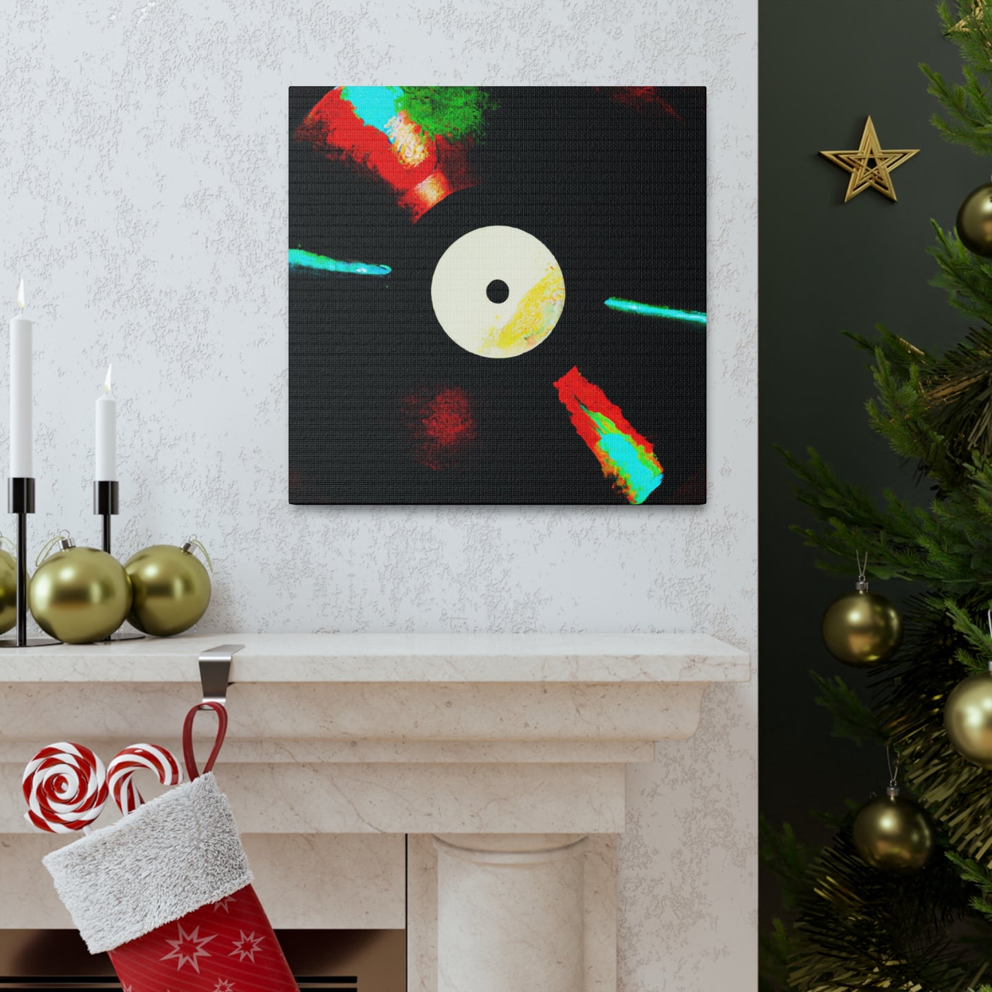 "Vinyl Record Symphony" - Canvas