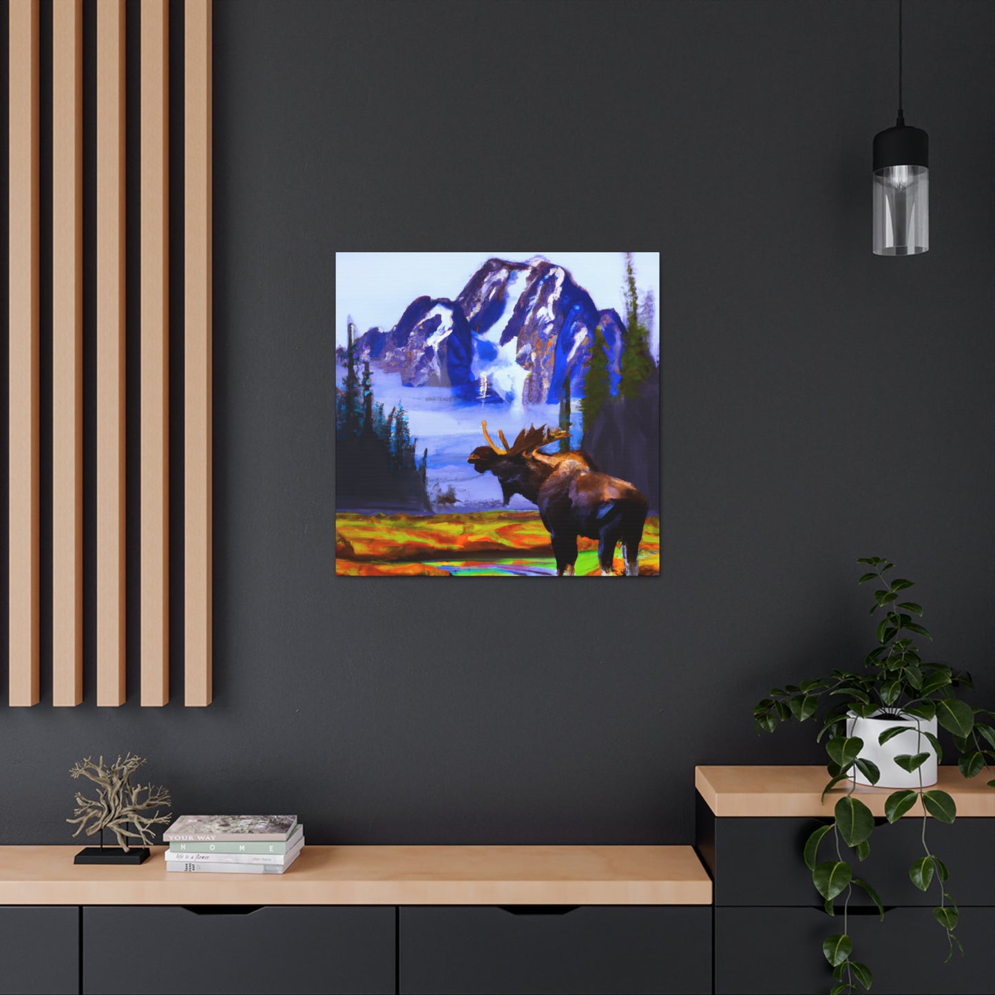 Moose at Sunrise - Canvas