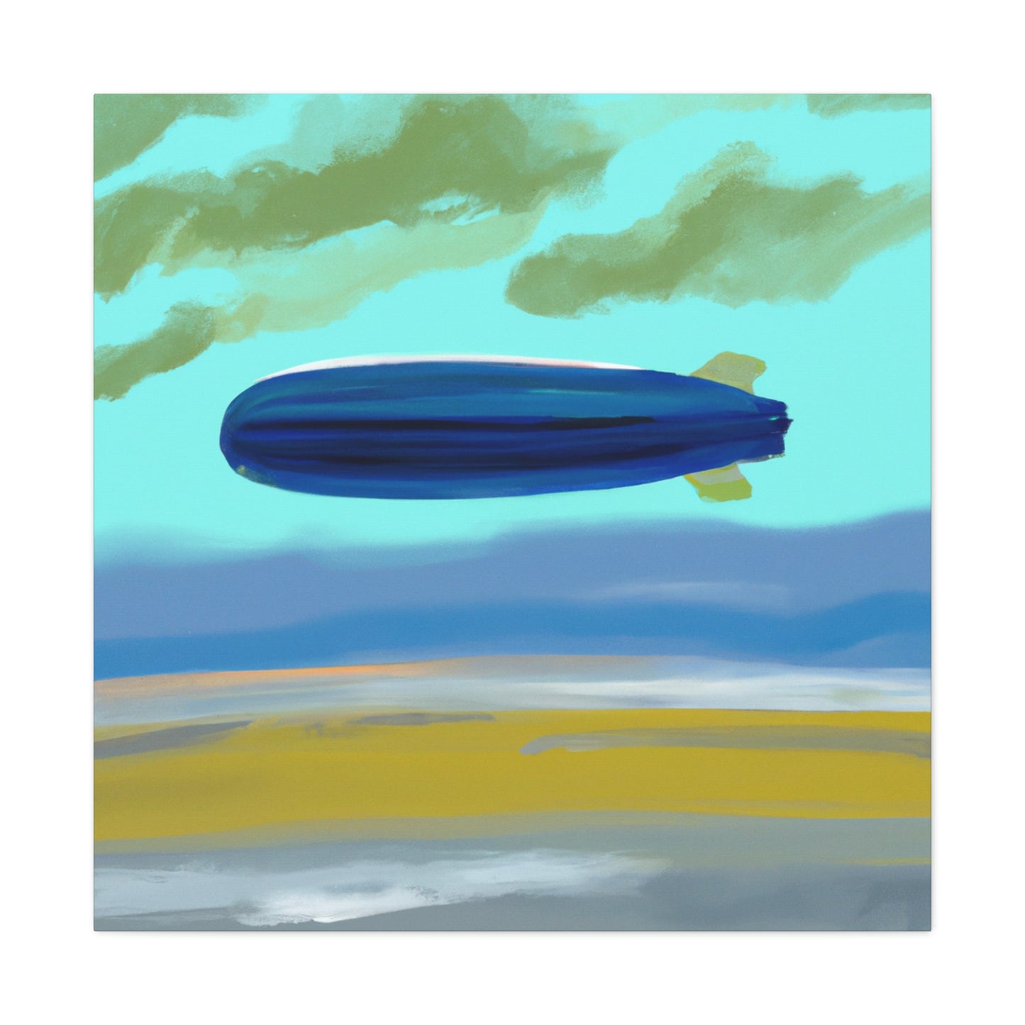 "Blimp in Abstraction" - Canvas