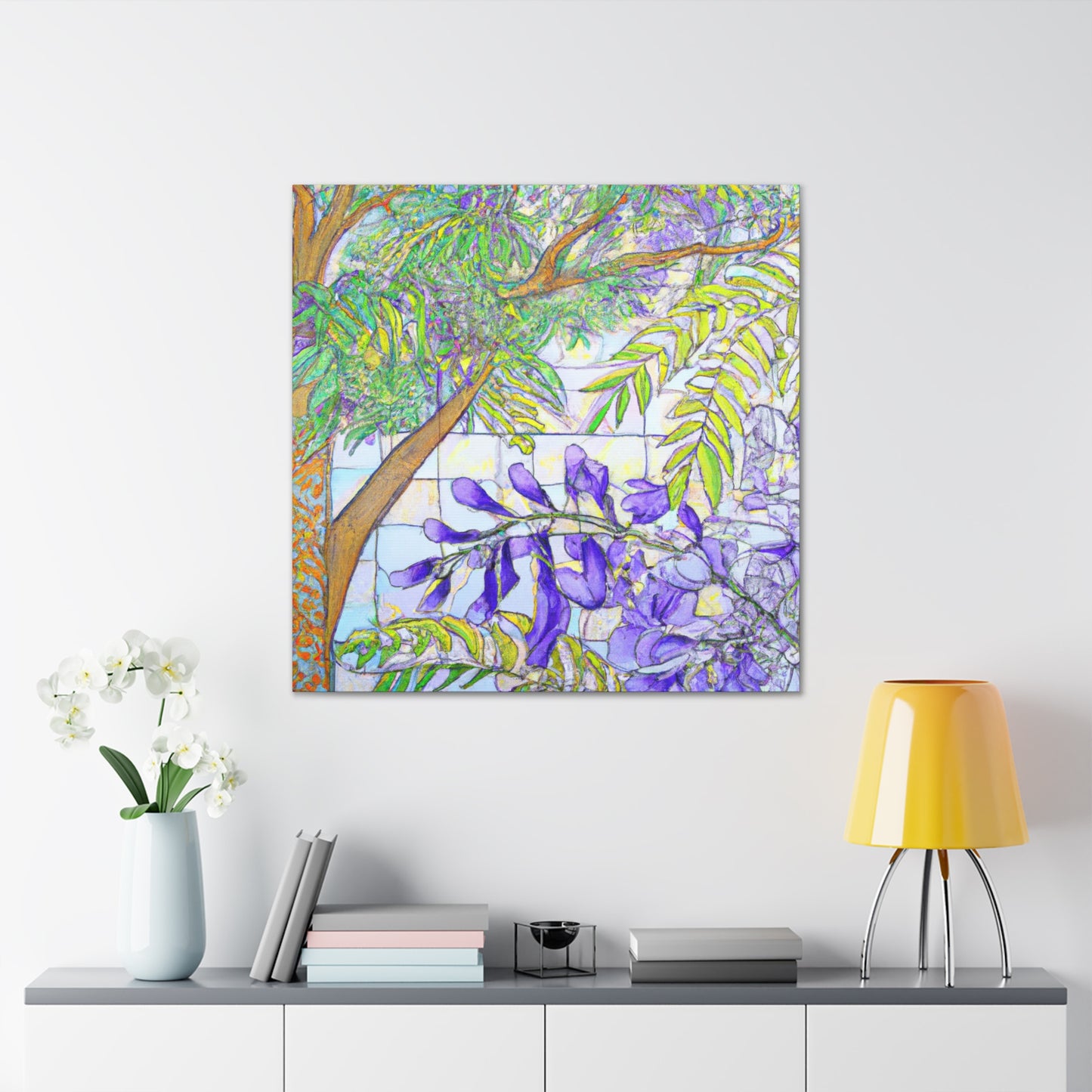 "Jacaranda in Moonlight" - Canvas