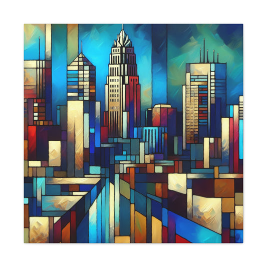 "Vibrant Raleigh Serenade" - Canvas