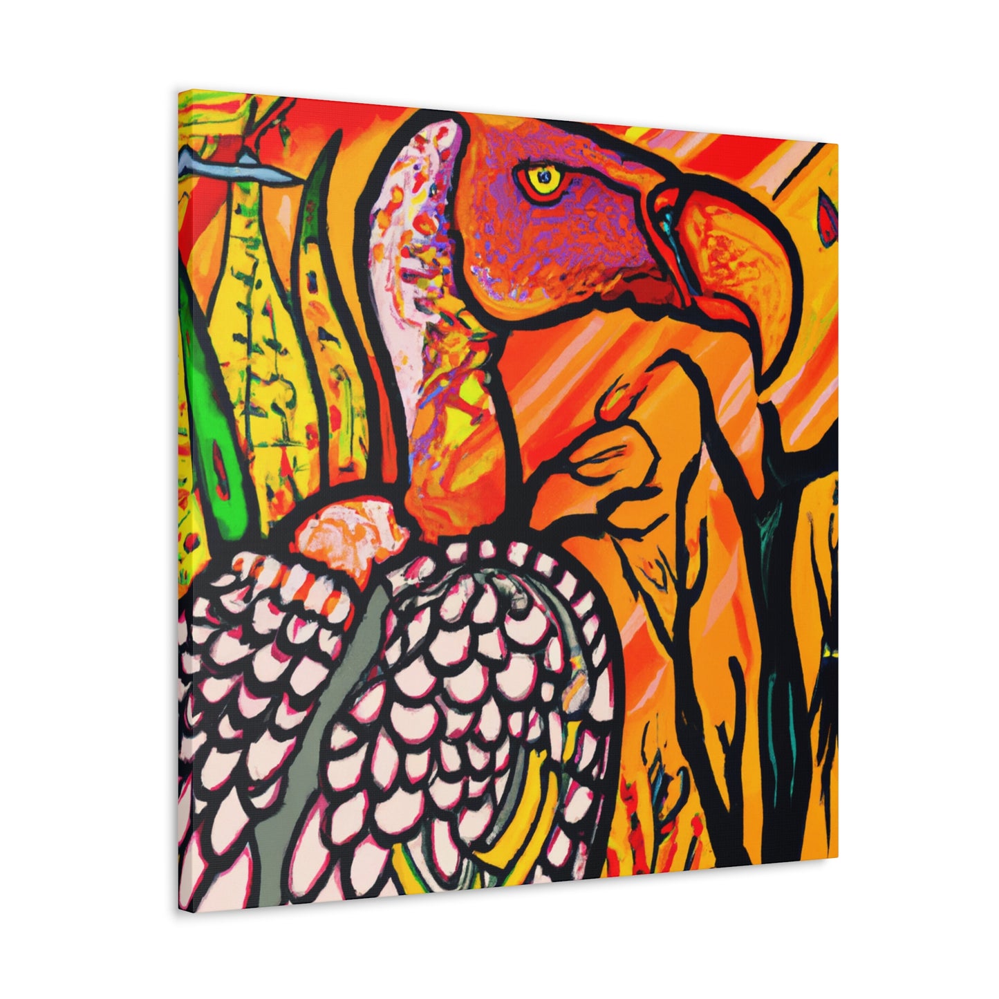 Vulture in Deco Style - Canvas