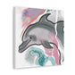 Dolphin Dance Abstraction - Canvas